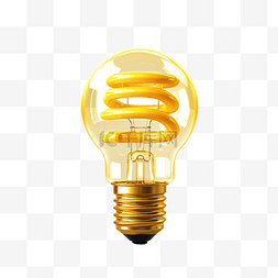 黄色线框图片_黄色线框灯泡隔离商业理念提示概