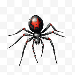 黑寡妇蜘蛛插画