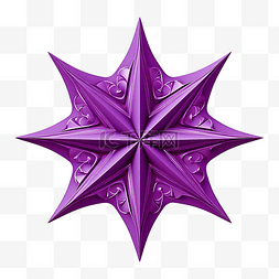 紫色复古星星