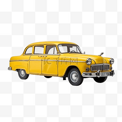 出租车是黄色的