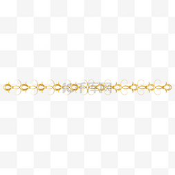 欧式金属花纹边框图片_分界线金色分割复古花纹金属线