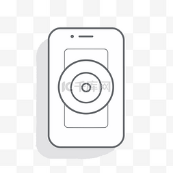 手機icon图片_电话屏幕上有细线样式的磁盘图标