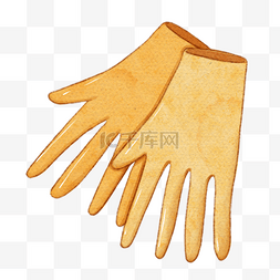 黄色手套图片_黄色橡胶手套