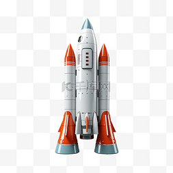 3d 火箭商业插画