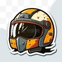 卡通头盔图片_摩托車頭盔 向量