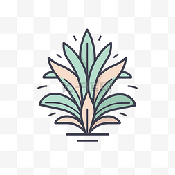 五顏六色的植物插圖 向量