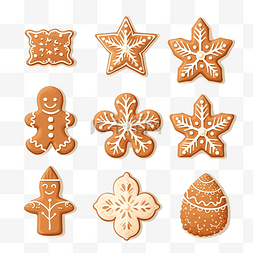 圣诞节饼干人图片_姜饼饼干冬季糖果和圣诞假期糖果