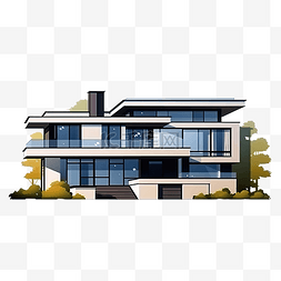 现代房屋平面风格