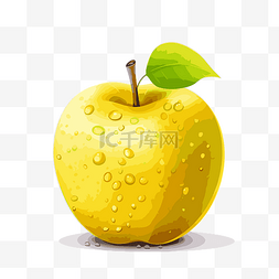 黃色蘋果 向量