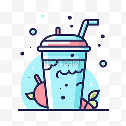 冰沙饮料的图片_一杯饮料中冰沙饮料的图片插图 