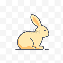 兔子现实图片_浅黄色和米色的风格 向量