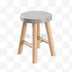 棕色简单桌子图片_简单的凳子椅子