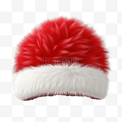 金色3d老人图片_圣诞 3D 圣诞老人帽子，配有逼真