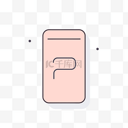 手機icon图片_电话图标的线条插图 向量