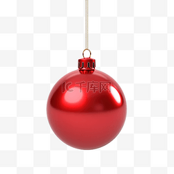 紅色掛聖誕球