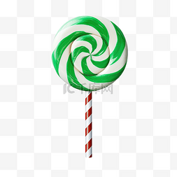 绿色甜蜜圣诞棒棒棒糖传统符号条