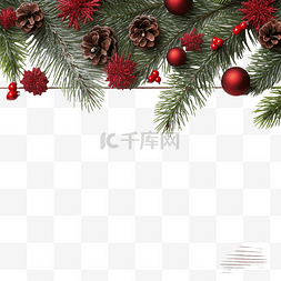 白的木板图片_白色木板上装饰的圣诞枞树