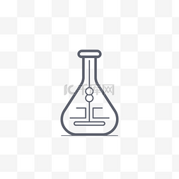 科学实验室烧瓶图标插图科学盐水