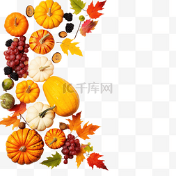 红橙背景图片_秋季作文感恩节概念很多食物水果
