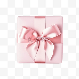 小礼物盒图片_用粉红色丝带包裹的小礼物的特写
