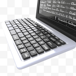 代码键盘图片_编程语言 3d 插图