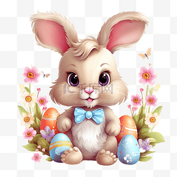 复活节兔子可爱