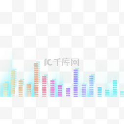 抽象音频图片_声音均衡器柱形发光