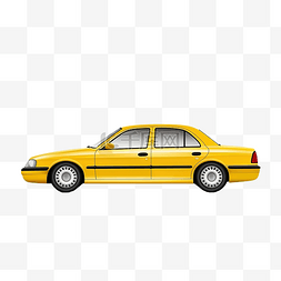 交通汽车图片_出租车是黄色的