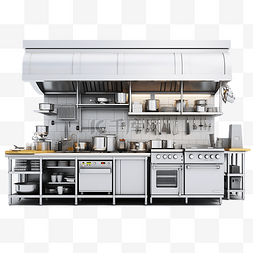 工业器具图片_3d 餐厅厨房现代工业厨房与设备概