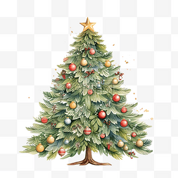 圣诞快乐卡，有一棵可爱的树