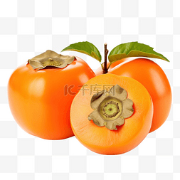 橙色 柿子 秋季水果