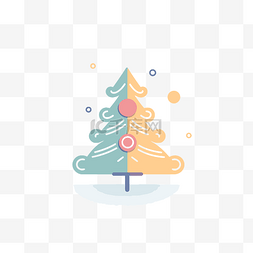 中秋灯高清图图片_白色背景上的彩色圣诞树图标 向
