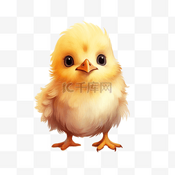 小鸭鸭图片_一只画画的小鸡 可爱的小鸡