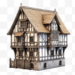 3d 中世纪房子