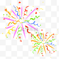 2025年1月日历图片_2023新年快乐庆祝彩带礼花筒卡通