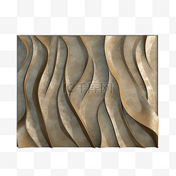 水泥牆图片_由青铜钢装饰的混凝土墙的 3D 渲