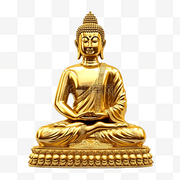 孤立的剪裁路径佛像用作佛教宗教