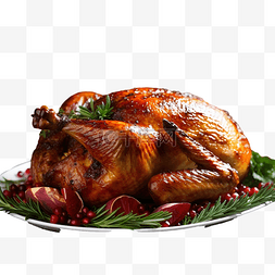 家庭表图片_为圣诞晚餐准备的美味火鸡的特写
