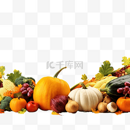 秋季户外水果和蔬菜