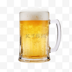 白色啤酒图片_一杯带有大量泡沫的啤酒饮料
