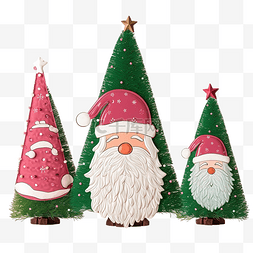 圣诞松树装饰图片_圣诞松树装饰和圣诞老人??服装