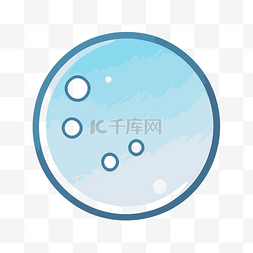 Insta Water 应用程序的气泡图标 向