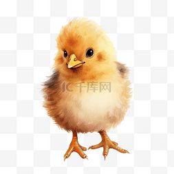 可爱水果小元素图片_一只画画的小鸡 可爱的小鸡