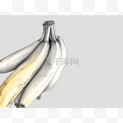 一束线条图片_一束香蕉的 3d 模型