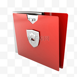 防火墙安全图片_文件夹安全的 3d 插图