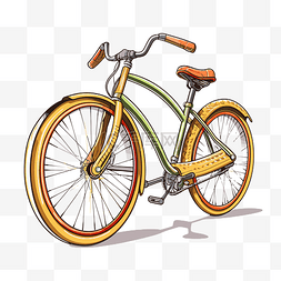 自行车剪贴画 自行车在白色背景