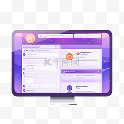 网页浏览器界面图片_紫色可爱的 ui 浏览器 可爱的网页