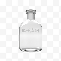 玻璃小瓶3D渲染