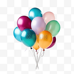 彩色气球庆祝节日概念