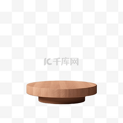 放置产品的图片_最小木质基座产品站空展示抽象木